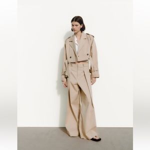 Zara Oversized Cropped Topcoat